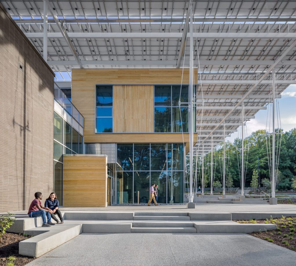 georgia tech The Kendeda Building for Innovative Sustainable Design Kawneer curtain wall storefront framing entrances aluminum sustainability framing systems